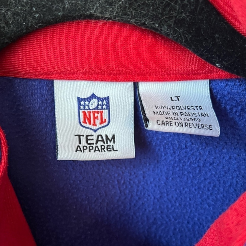 NFL NY Giants Men’s Full Zip Sweatshirt Jacket Size Large Tall Football Team - Picture 5 of 6